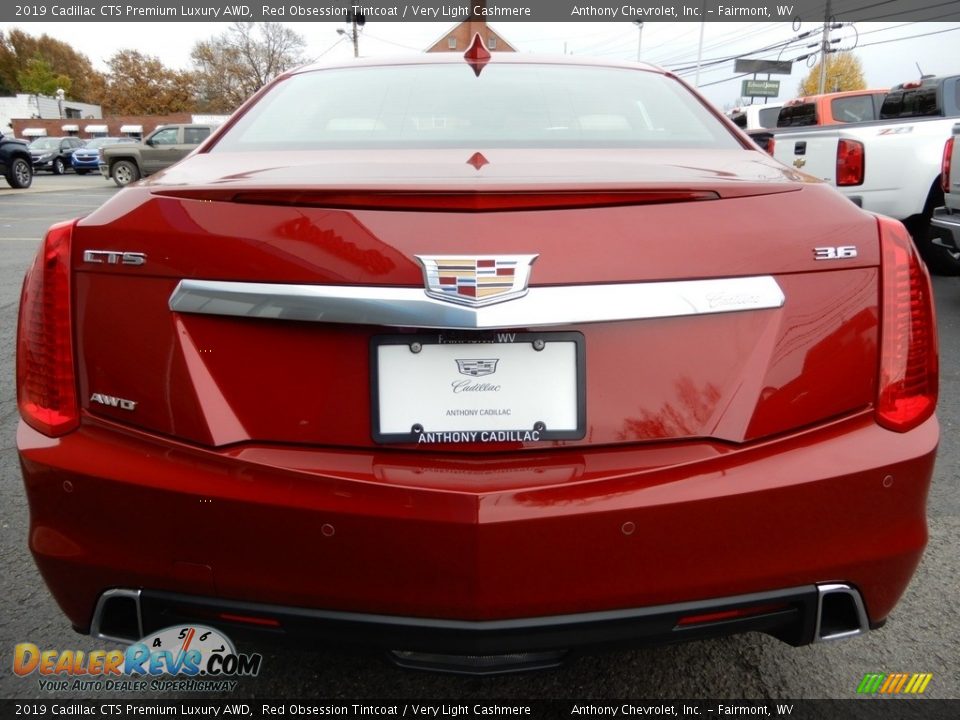 2019 Cadillac CTS Premium Luxury AWD Red Obsession Tintcoat / Very Light Cashmere Photo #3