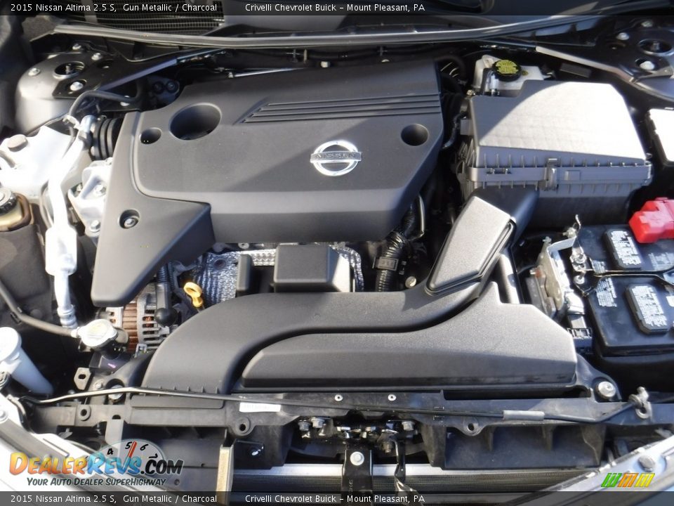 2015 Nissan Altima 2.5 S Gun Metallic / Charcoal Photo #12