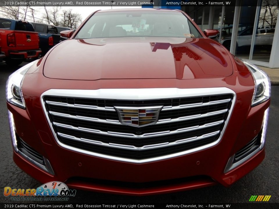 2019 Cadillac CTS Premium Luxury AWD Red Obsession Tintcoat / Very Light Cashmere Photo #8