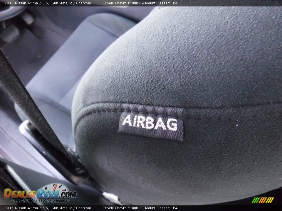 2015 Nissan Altima 2.5 S Gun Metallic / Charcoal Photo #17