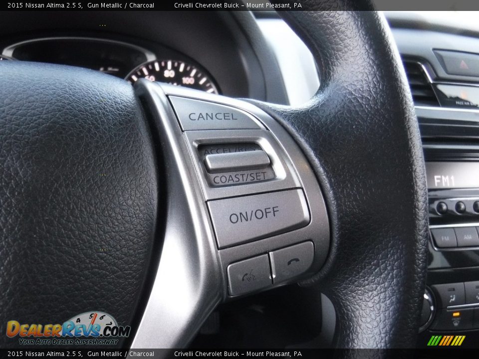2015 Nissan Altima 2.5 S Gun Metallic / Charcoal Photo #22