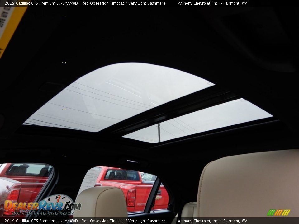 2019 Cadillac CTS Premium Luxury AWD Red Obsession Tintcoat / Very Light Cashmere Photo #16