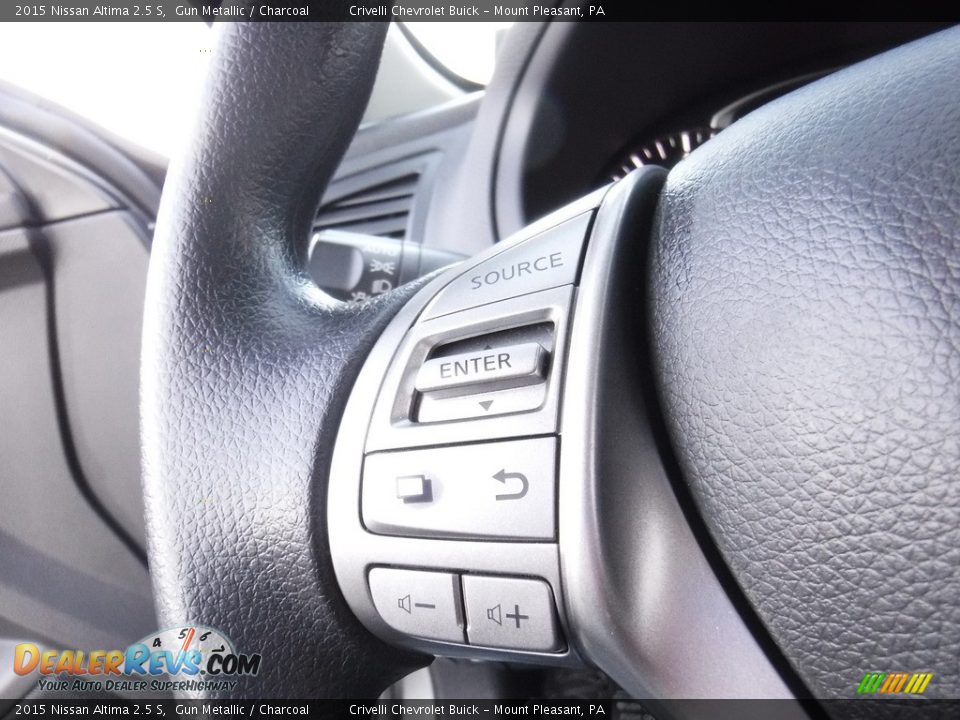 2015 Nissan Altima 2.5 S Gun Metallic / Charcoal Photo #23