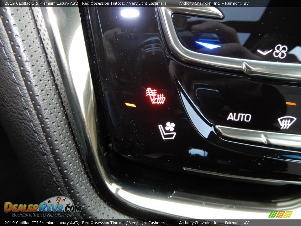 2019 Cadillac CTS Premium Luxury AWD Red Obsession Tintcoat / Very Light Cashmere Photo #17