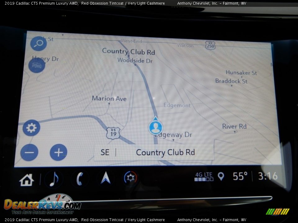 2019 Cadillac CTS Premium Luxury AWD Red Obsession Tintcoat / Very Light Cashmere Photo #18