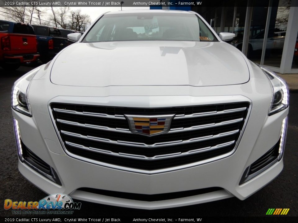 2019 Cadillac CTS Luxury AWD Crystal White Tricoat / Jet Black Photo #9