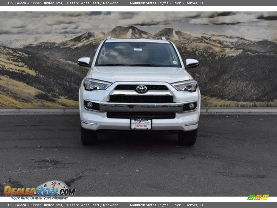 2019 Toyota 4Runner Limited 4x4 Blizzard White Pearl / Redwood Photo #2