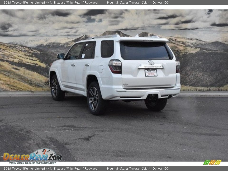 2019 Toyota 4Runner Limited 4x4 Blizzard White Pearl / Redwood Photo #3