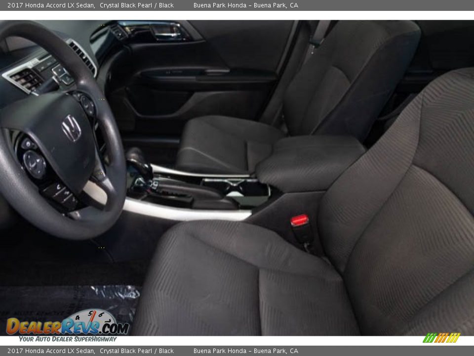 2017 Honda Accord LX Sedan Crystal Black Pearl / Black Photo #3