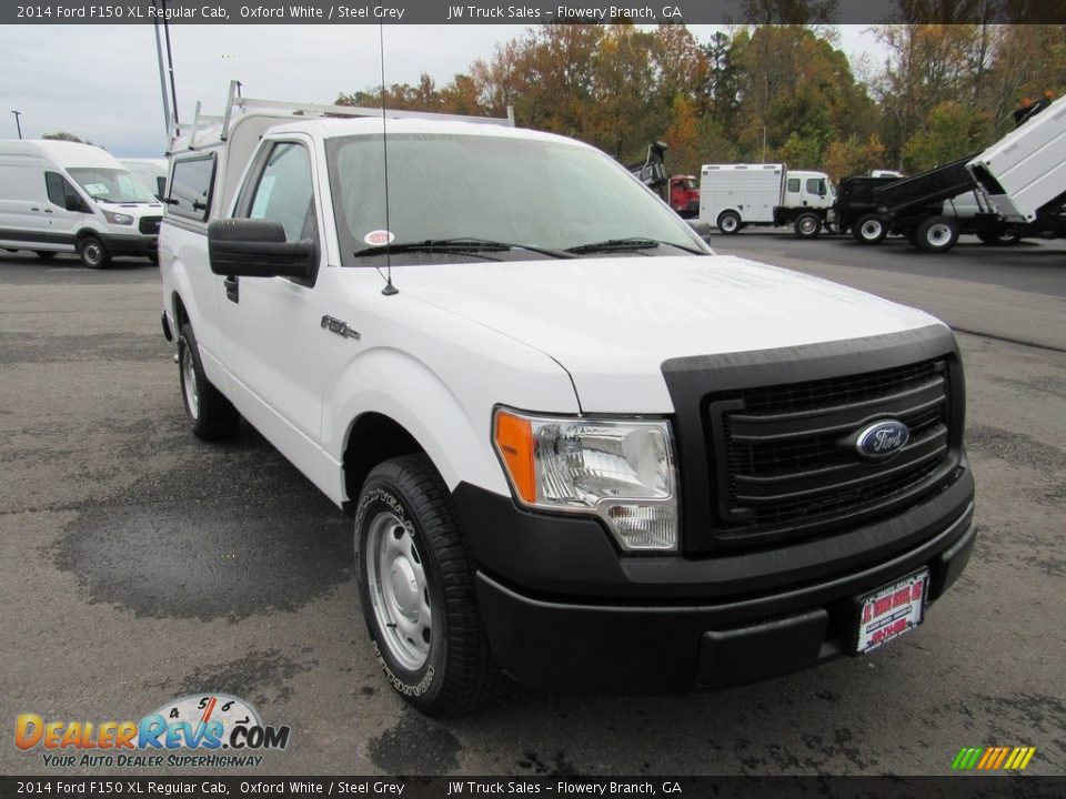 2014 Ford F150 XL Regular Cab Oxford White / Steel Grey Photo #7