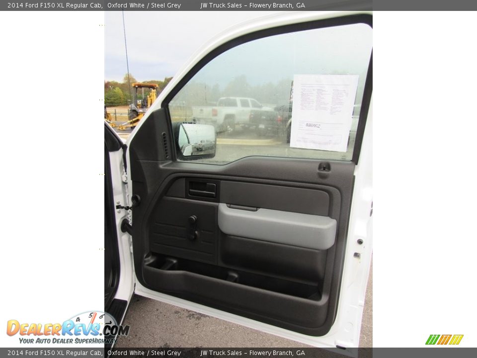 2014 Ford F150 XL Regular Cab Oxford White / Steel Grey Photo #9
