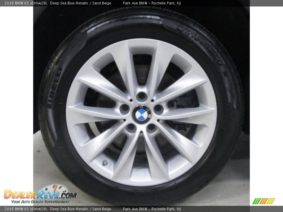 2016 BMW X3 xDrive28i Deep Sea Blue Metallic / Sand Beige Photo #29
