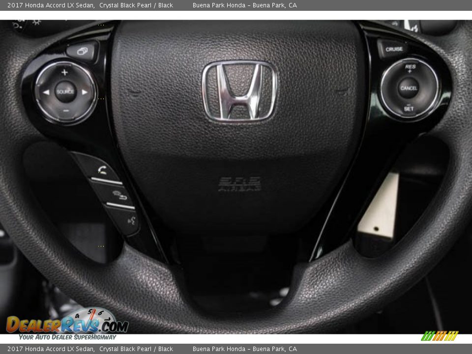 2017 Honda Accord LX Sedan Crystal Black Pearl / Black Photo #14