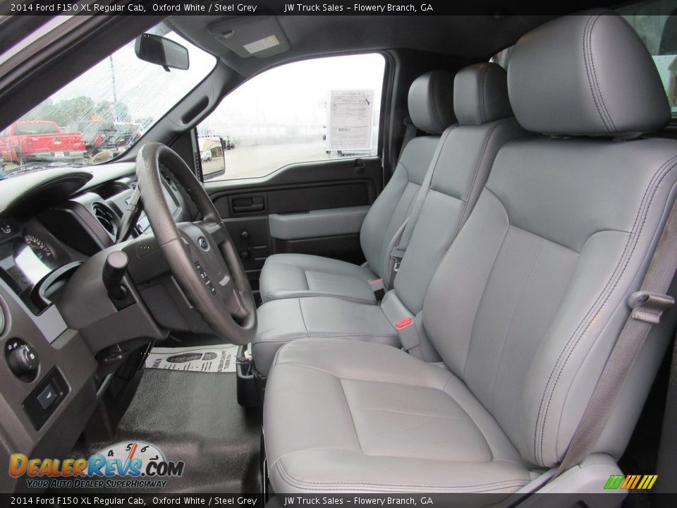 2014 Ford F150 XL Regular Cab Oxford White / Steel Grey Photo #14