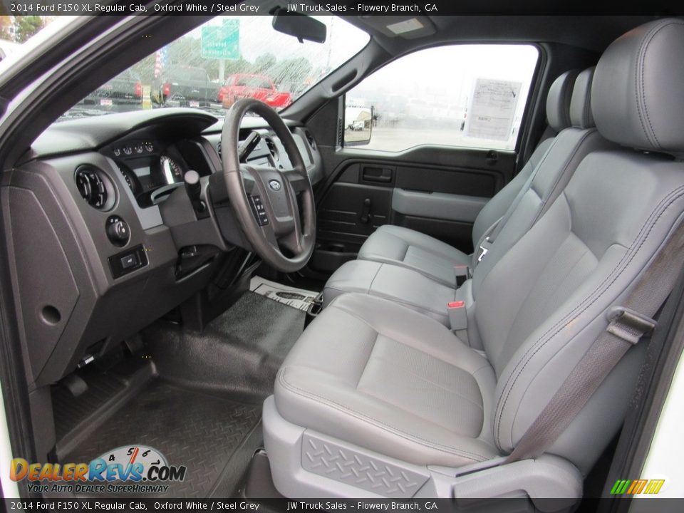 2014 Ford F150 XL Regular Cab Oxford White / Steel Grey Photo #15