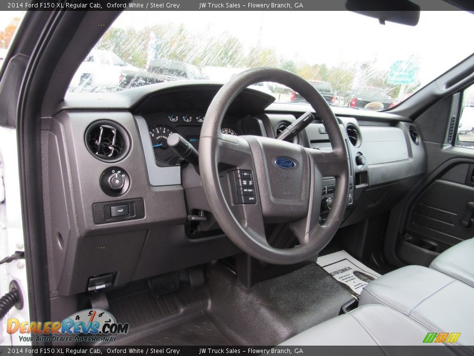 2014 Ford F150 XL Regular Cab Oxford White / Steel Grey Photo #16