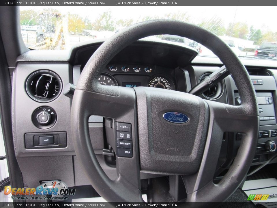 2014 Ford F150 XL Regular Cab Oxford White / Steel Grey Photo #17