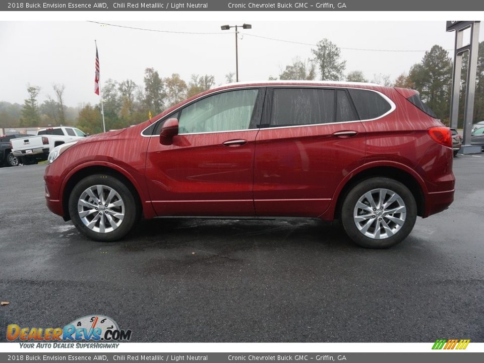 2018 Buick Envision Essence AWD Chili Red Metallilc / Light Neutral Photo #9