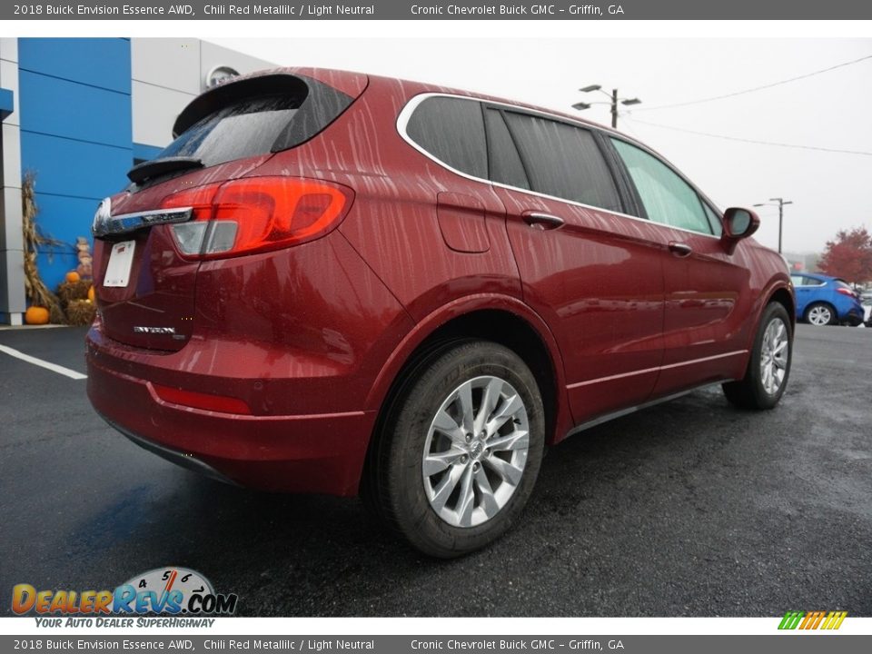 2018 Buick Envision Essence AWD Chili Red Metallilc / Light Neutral Photo #12