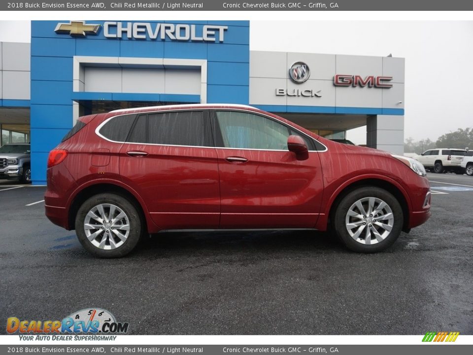 2018 Buick Envision Essence AWD Chili Red Metallilc / Light Neutral Photo #13