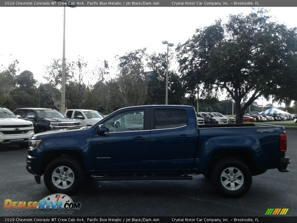 2019 Chevrolet Colorado WT Crew Cab 4x4 Pacific Blue Metallic / Jet Black/Dark Ash Photo #2