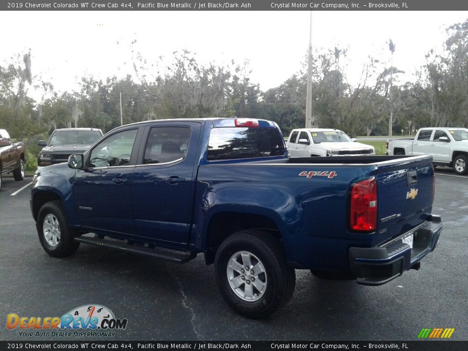 2019 Chevrolet Colorado WT Crew Cab 4x4 Pacific Blue Metallic / Jet Black/Dark Ash Photo #3