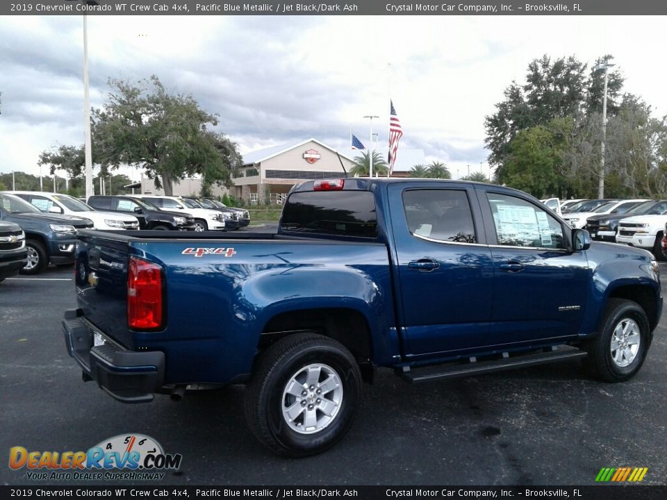 2019 Chevrolet Colorado WT Crew Cab 4x4 Pacific Blue Metallic / Jet Black/Dark Ash Photo #5