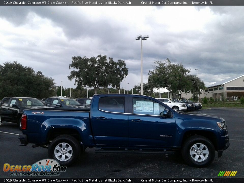 2019 Chevrolet Colorado WT Crew Cab 4x4 Pacific Blue Metallic / Jet Black/Dark Ash Photo #6