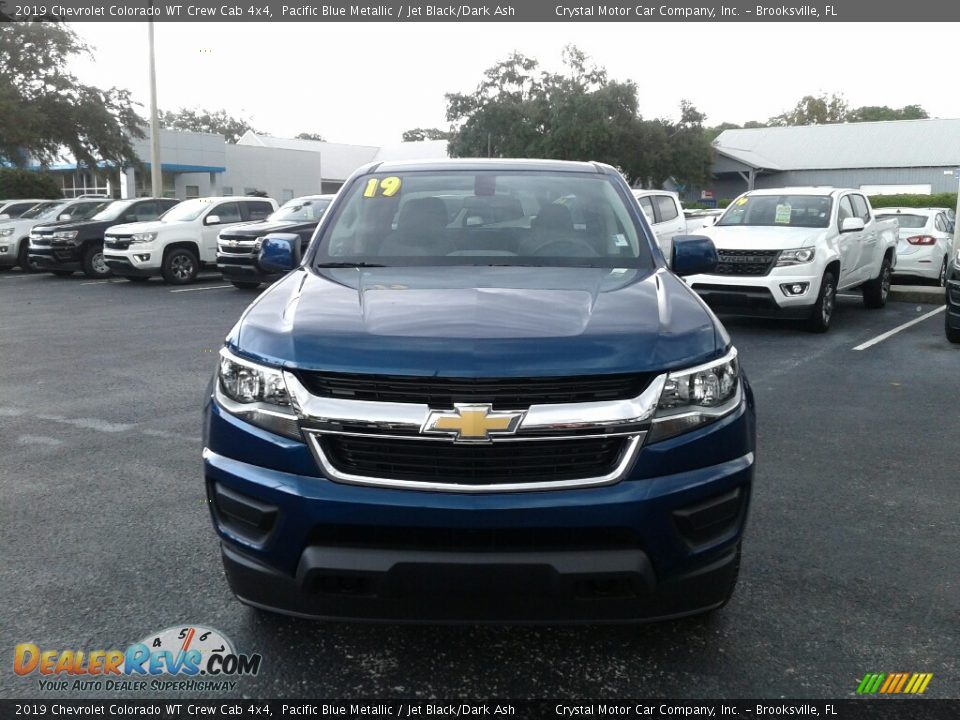 2019 Chevrolet Colorado WT Crew Cab 4x4 Pacific Blue Metallic / Jet Black/Dark Ash Photo #8