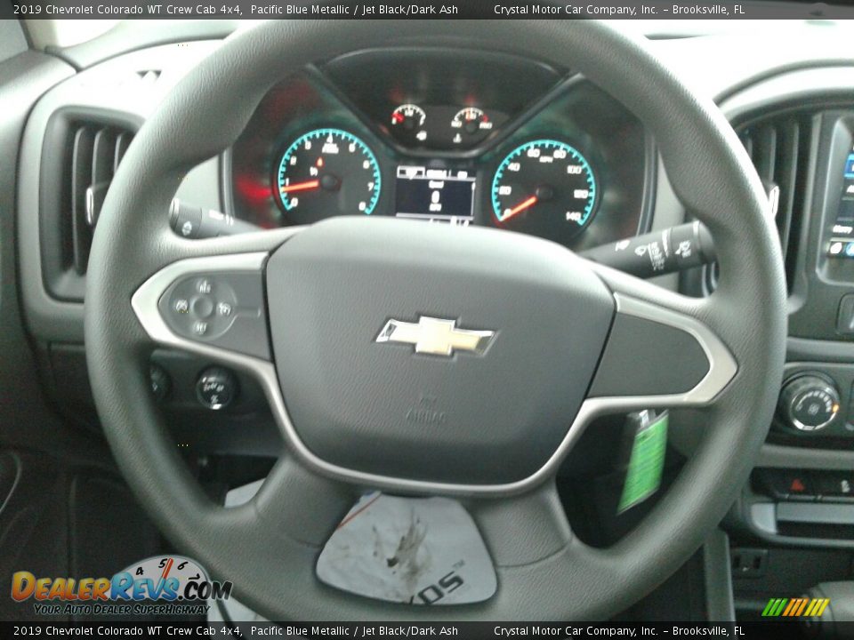 2019 Chevrolet Colorado WT Crew Cab 4x4 Pacific Blue Metallic / Jet Black/Dark Ash Photo #14