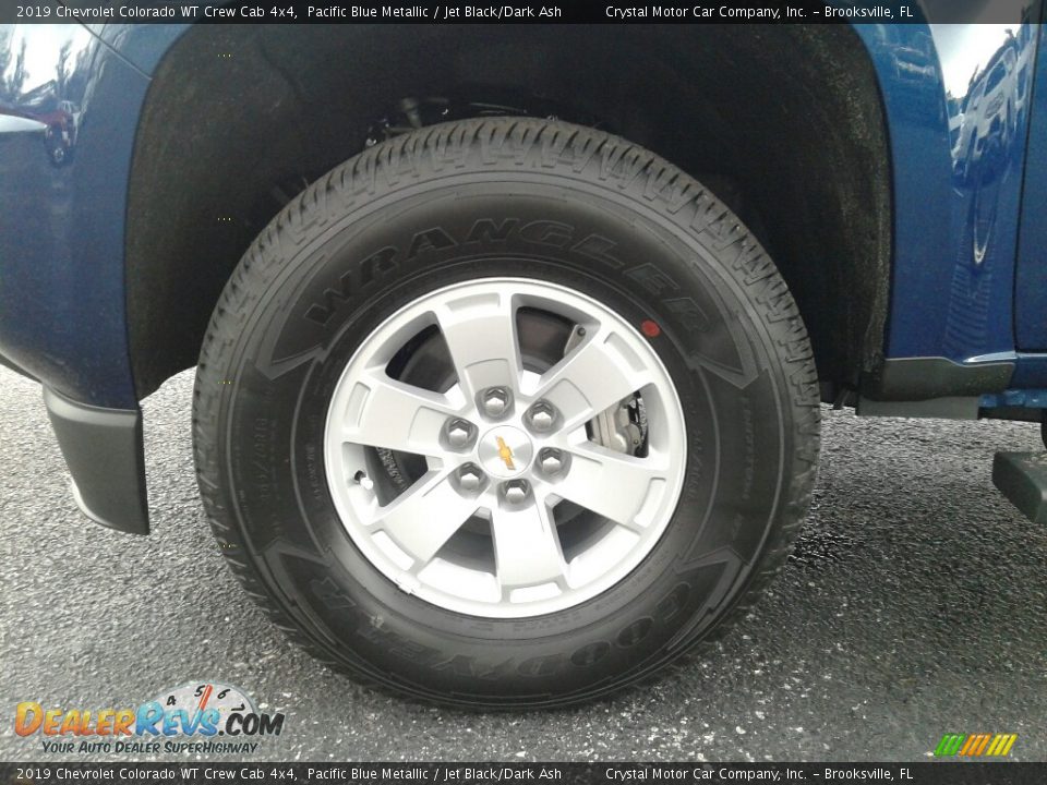 2019 Chevrolet Colorado WT Crew Cab 4x4 Pacific Blue Metallic / Jet Black/Dark Ash Photo #20