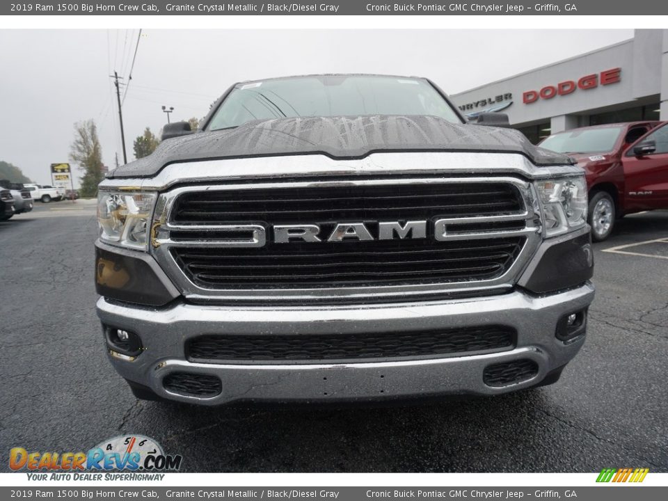 2019 Ram 1500 Big Horn Crew Cab Granite Crystal Metallic / Black/Diesel Gray Photo #2