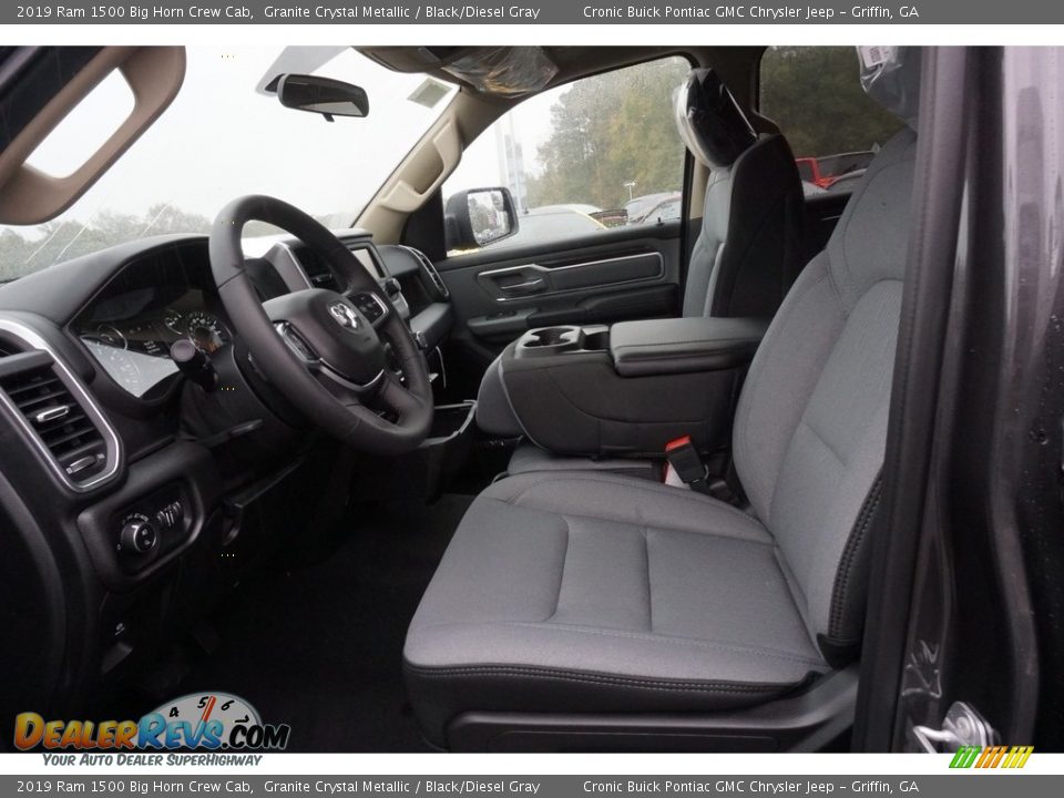 2019 Ram 1500 Big Horn Crew Cab Granite Crystal Metallic / Black/Diesel Gray Photo #4