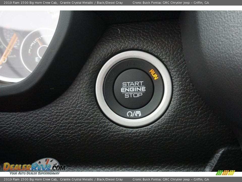 2019 Ram 1500 Big Horn Crew Cab Granite Crystal Metallic / Black/Diesel Gray Photo #7