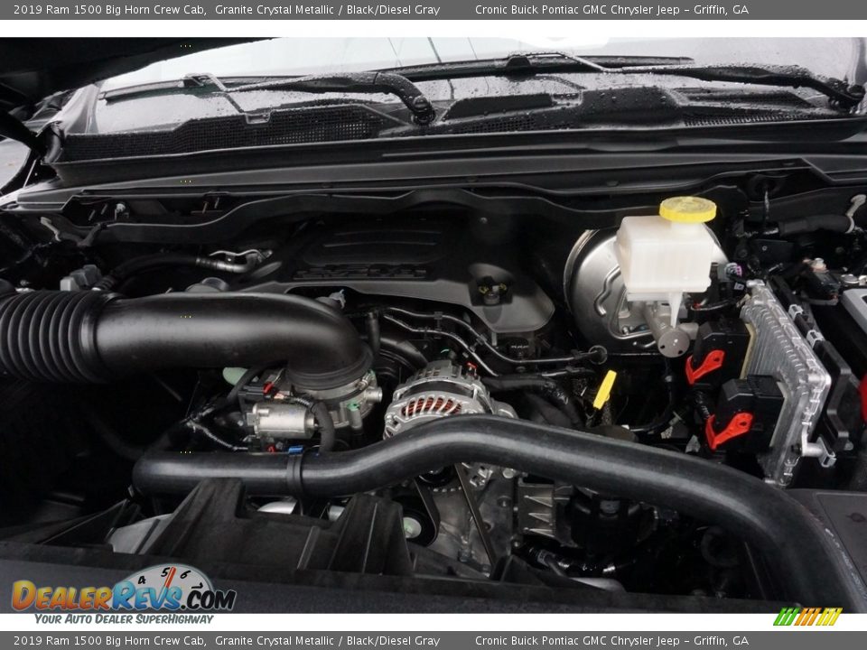2019 Ram 1500 Big Horn Crew Cab Granite Crystal Metallic / Black/Diesel Gray Photo #9