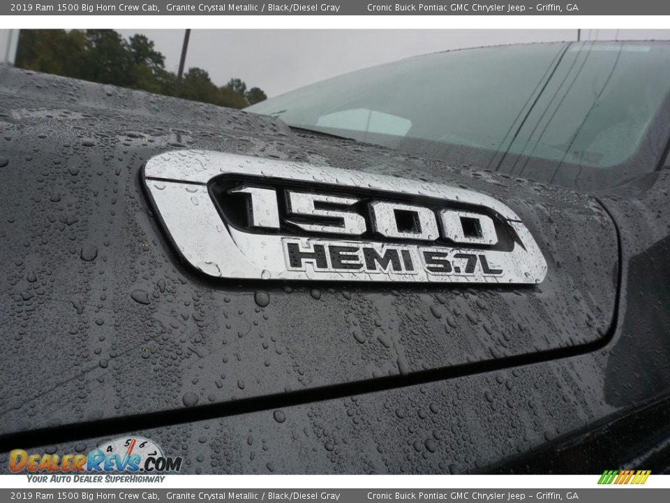 2019 Ram 1500 Big Horn Crew Cab Granite Crystal Metallic / Black/Diesel Gray Photo #10