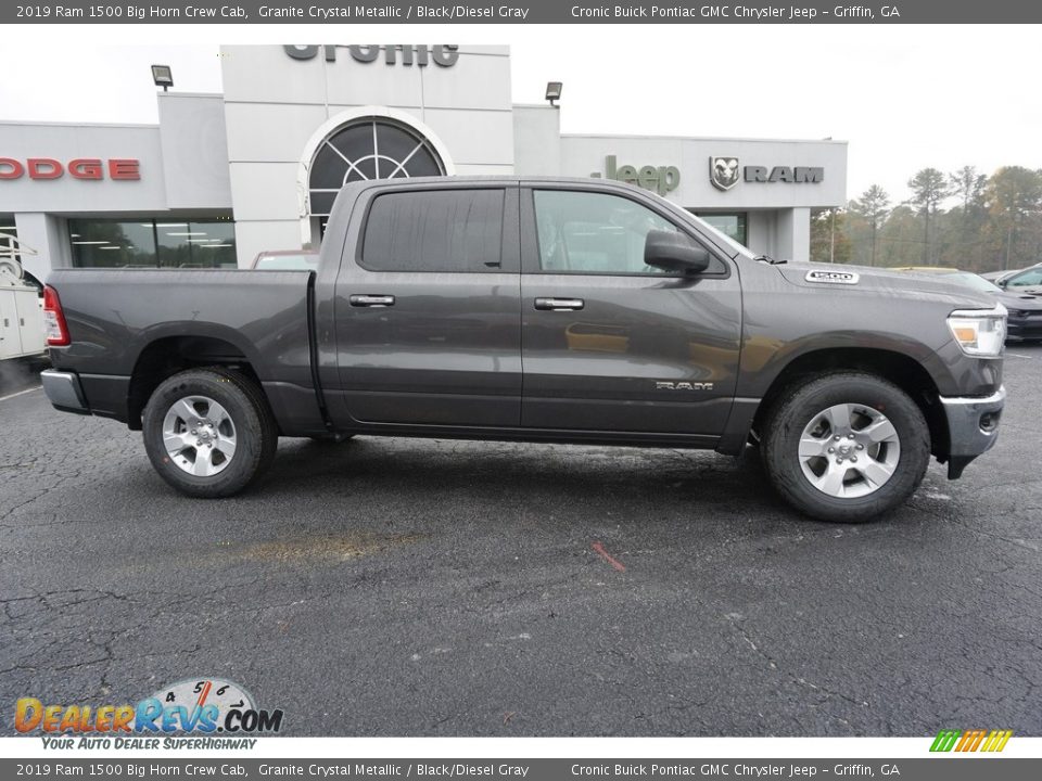 2019 Ram 1500 Big Horn Crew Cab Granite Crystal Metallic / Black/Diesel Gray Photo #11