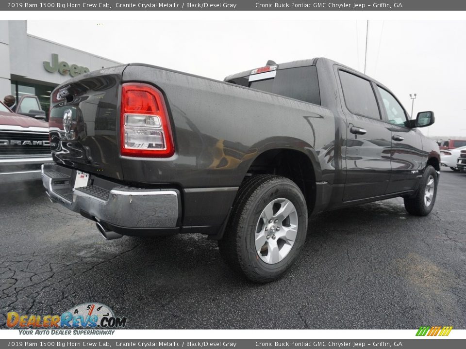 2019 Ram 1500 Big Horn Crew Cab Granite Crystal Metallic / Black/Diesel Gray Photo #12