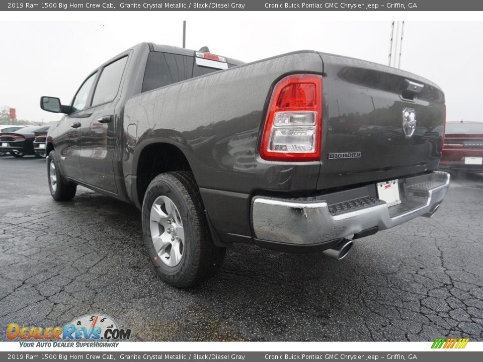 2019 Ram 1500 Big Horn Crew Cab Granite Crystal Metallic / Black/Diesel Gray Photo #15