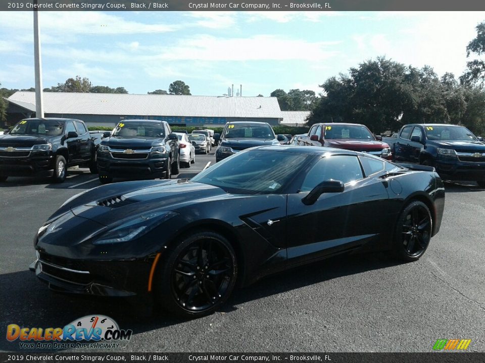 2019 Chevrolet Corvette Stingray Coupe Black / Black Photo #1