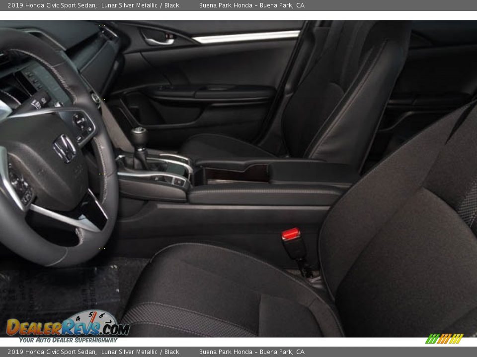 2019 Honda Civic Sport Sedan Lunar Silver Metallic / Black Photo #16