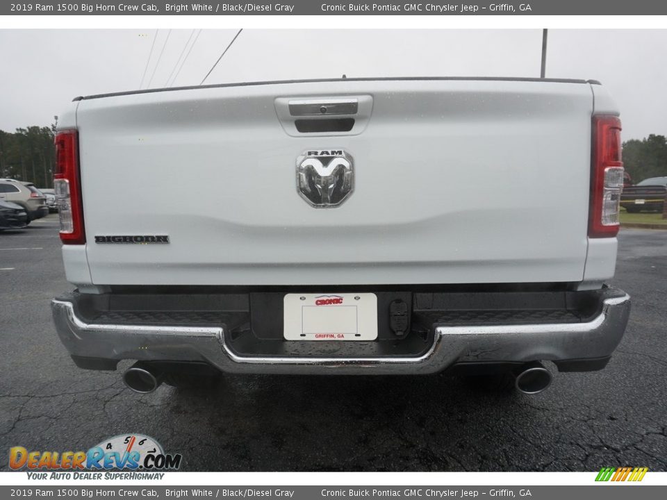 2019 Ram 1500 Big Horn Crew Cab Bright White / Black/Diesel Gray Photo #13