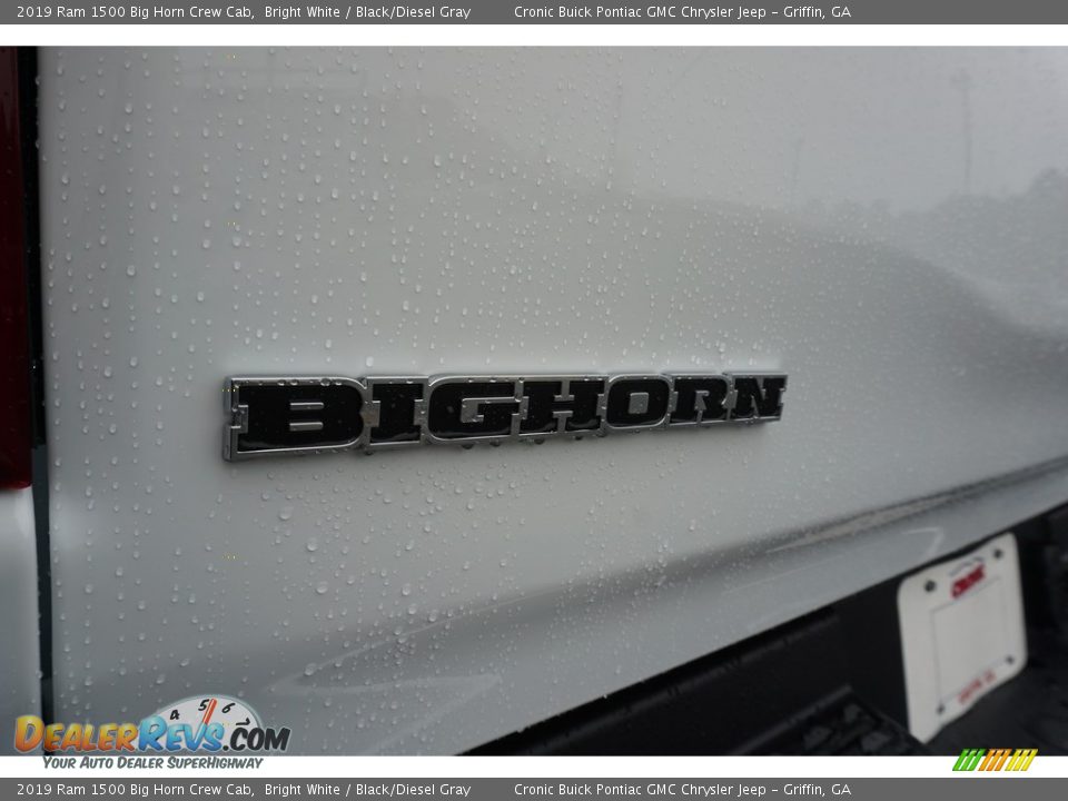 2019 Ram 1500 Big Horn Crew Cab Bright White / Black/Diesel Gray Photo #15
