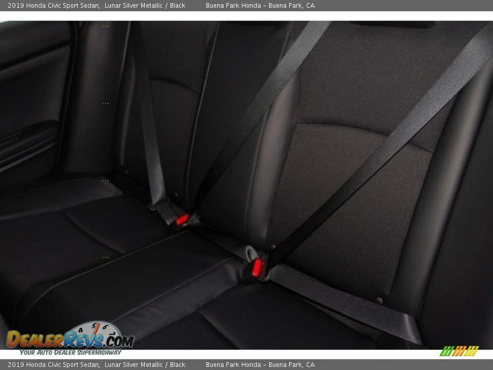 2019 Honda Civic Sport Sedan Lunar Silver Metallic / Black Photo #25