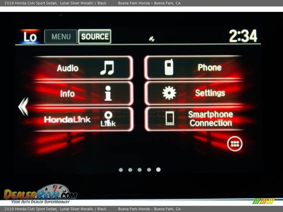 2019 Honda Civic Sport Sedan Lunar Silver Metallic / Black Photo #31