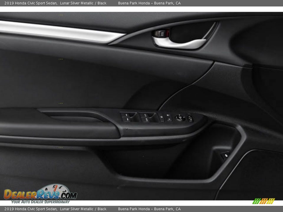 2019 Honda Civic Sport Sedan Lunar Silver Metallic / Black Photo #32