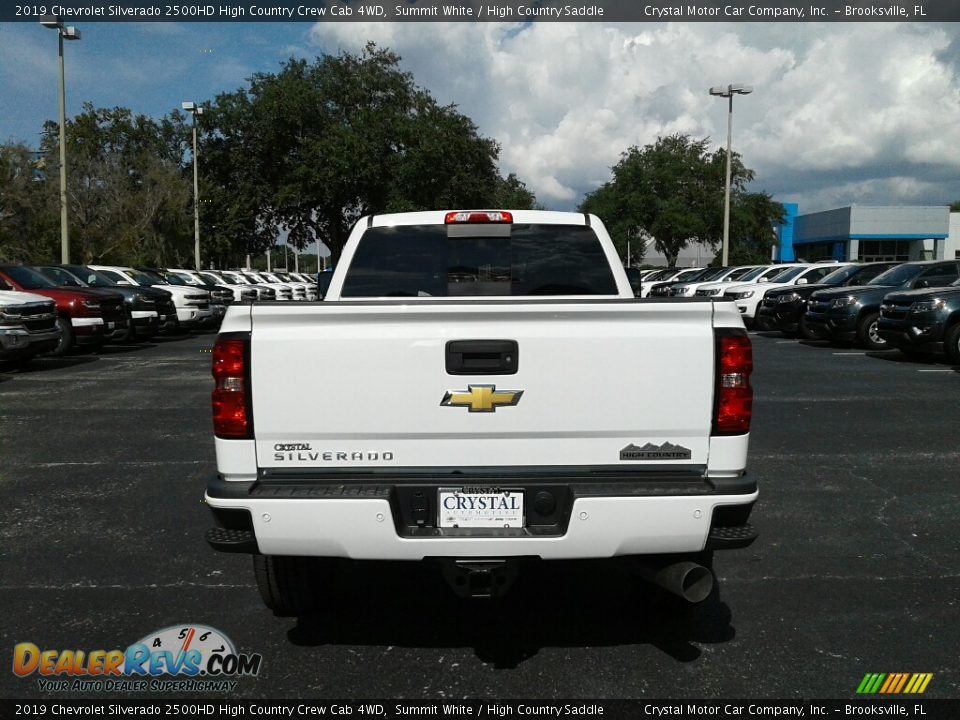 2019 Chevrolet Silverado 2500HD High Country Crew Cab 4WD Summit White / High Country Saddle Photo #4