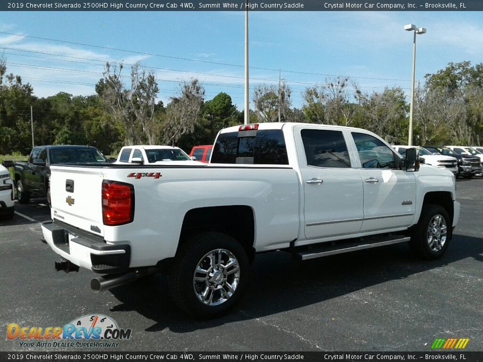 2019 Chevrolet Silverado 2500HD High Country Crew Cab 4WD Summit White / High Country Saddle Photo #5