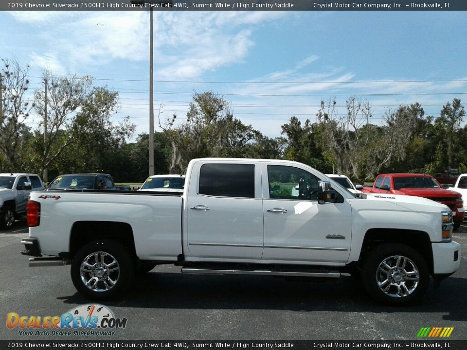 2019 Chevrolet Silverado 2500HD High Country Crew Cab 4WD Summit White / High Country Saddle Photo #6