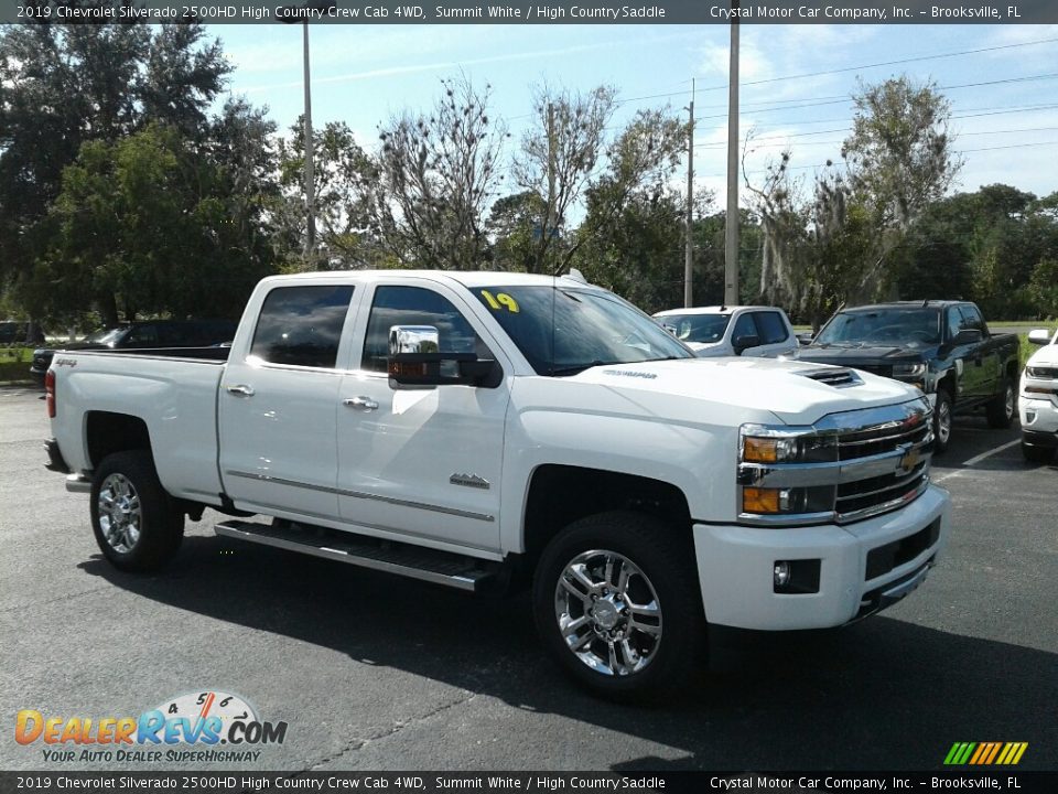 2019 Chevrolet Silverado 2500HD High Country Crew Cab 4WD Summit White / High Country Saddle Photo #7